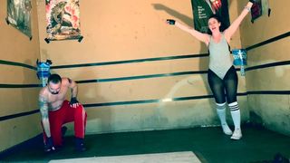 Carmella vs CM Punk Strip Falls Wrestling