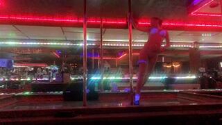 Tiny Teen Stripper having Fun Dancing