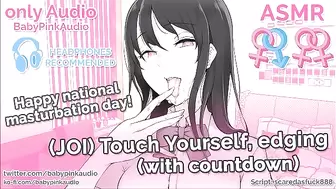 (JOI) Touch yourself (with Countdown) Happy Masturbation Day! (AUDIO ONLY)