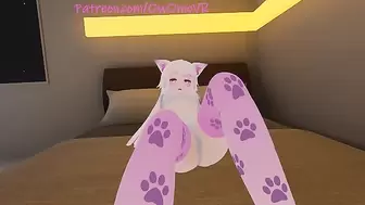 Lewd Catgirl Gets 4 Orgasm Denied (Frustraded Squirming and Moaning) Vrchat