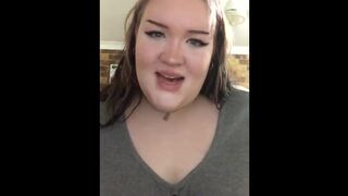 Sexy BBW Domme gives Sissy Blowjob Instructions
