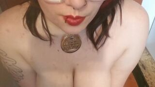 Goth sub Bitch Begs to be Fucked and to Suck Cock the Orgasms