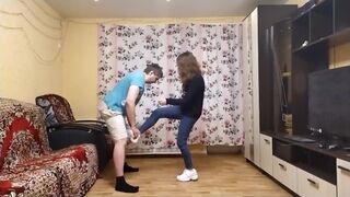 Funny Girl Learns to Beat in the Balls