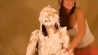 Girl Tells Jokes and Gets Cream Pied