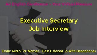 Dom Daddy Boss and Secretary Job Interview - Erotic Audio for Women - against the Wall
