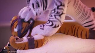 Master Tigress and Tao Husband have Fuckin Sex in the Bedroom by Rubber