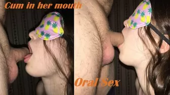 Oral Sex with an 18 Year older Slut, Juicy Sperm in her Mouth