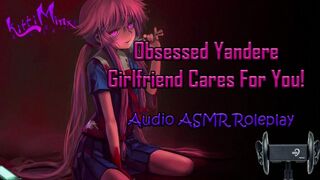 ASMR - YANDERE Gf Cares for You! (ear Cleaning) ( Scissor ) ( Latex ) Audio Roleplay