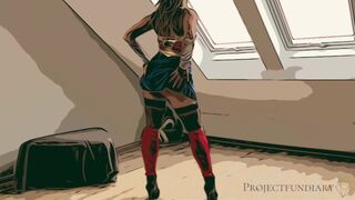 Strong wonder Woman used like a Skank - first Time Cosplay Costume Roleplay Sex