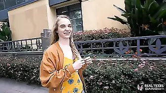 Real Teens - Petite Russian Gets Tight Pussy Stretched