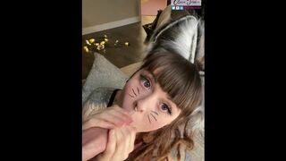 Kitty Cat Cosplay Bj and Pet Play - ASMR and CIM