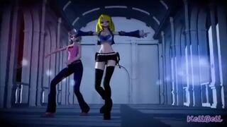 Good Night (Fairy Tail) (Lucy and Lisanna MMD