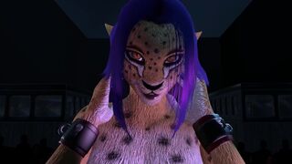 Cheetah Lady Lap Dance Furry Fuck Cosplay Tape Game 3d