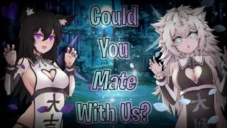 "will you Mate with Us?" - Wolf Sisters need Relief from their Heat [lewd ASMR Feat. Wolfykinz]
