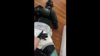 Frogtied Latex sub Diaper Tease