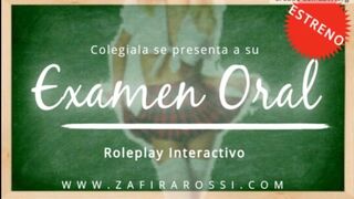 ROLEPLAY INTERACTIVO COLEGIALA DANDO SU EXAMEN ORAL | ASMR SOUNDS | AUDIO ONLY | VOZ ARGENTINA