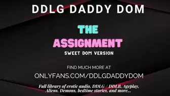 The Assignment - ASMR Porn for Women - Hot Dom Version - DDLG Role-play
