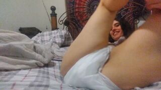 Footage from PinkMoonLust ABDL first Day Adult Diaper! Posing Hot Laughing Giggling Hair Honey Pie