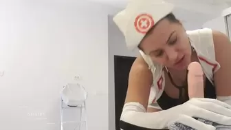 Cosplay Nurse Blow and Gave best Cumshoot on Customer Rod Part one