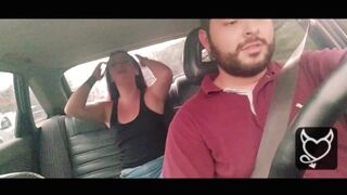 She Masturbation in my Uber Car while I take her to her Bf