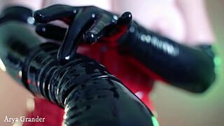 Latex Rubber Gloves Movie, Bizarre Arya Grander