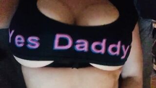 Watch my Humongous Boobs Popping out for Stepdaddy