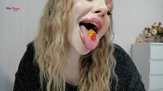 Gummy Bears Tongue and Mouth Tease